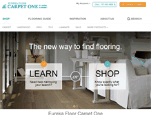 Tablet Screenshot of eurekafloorcarpetoneeureka.com
